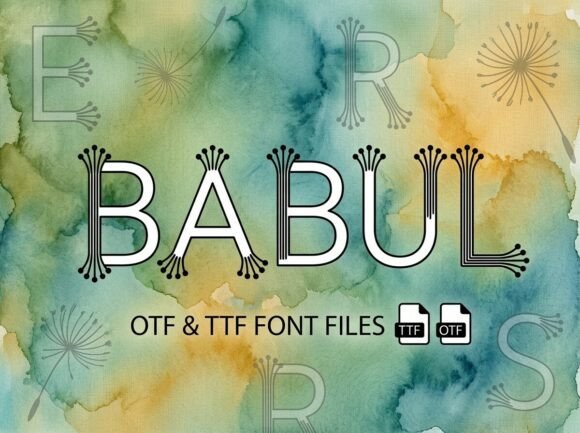 Babul Font: A Whimsical Display Type for Creative Designers