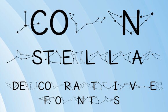 Beautiful Constella: A Whimsical Display Font for Editors