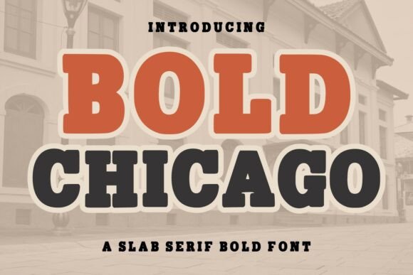 Bold Chicago Typeface for Web Design