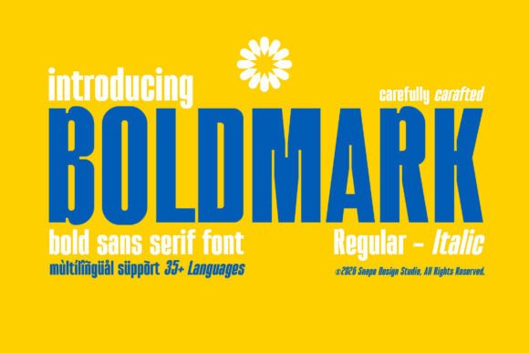 Boldmark: The Bold Sans Serif Font for Makers