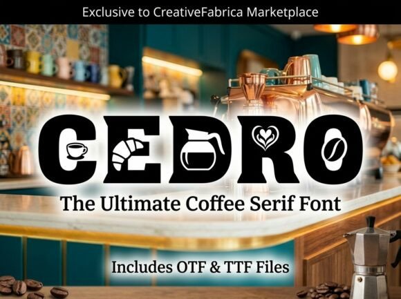 Cedro Typeface for Bold Brand Campaigns