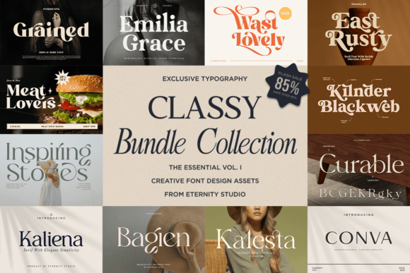 Classy Bundle Vol. I Typeface Review