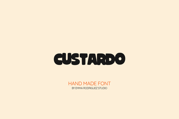 Custardo: The Bold Display Font for Playful Brands