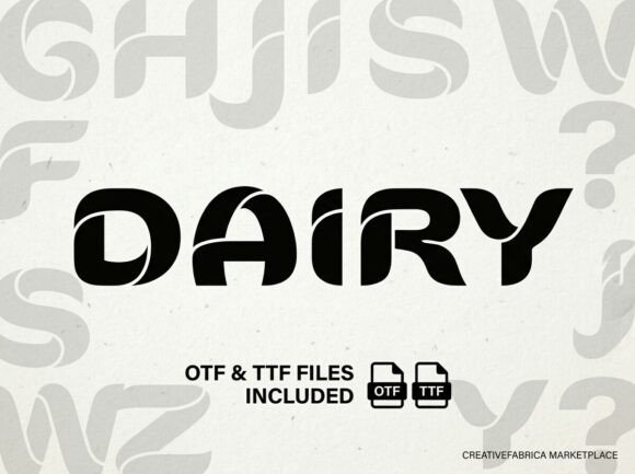 Dairy Font: Modern Display Typography for Web