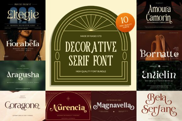 Decorative Serif Typeface for Editorial Design
