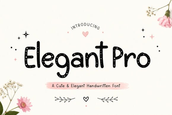 Elegant Pro: A Handwritten Font for Editorial Design