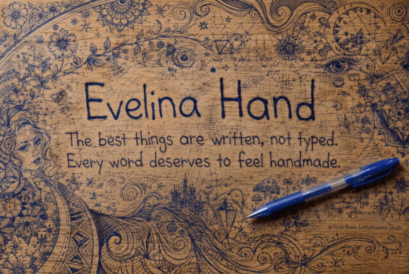 Evelina Hand: A Script Font for Digital Designers