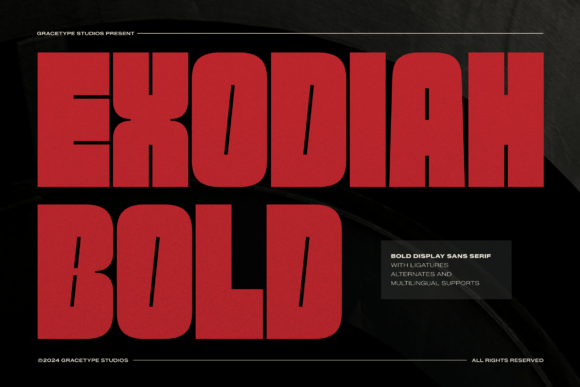 Exodiah: The Bold Sans Serif Typeface for Digital Impact