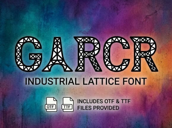 Garcr Typeface for Creative Product Design