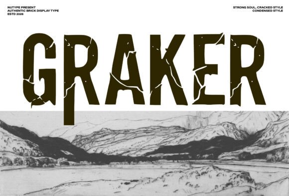 Graker: The Bold Display Typeface for Industrial Impact