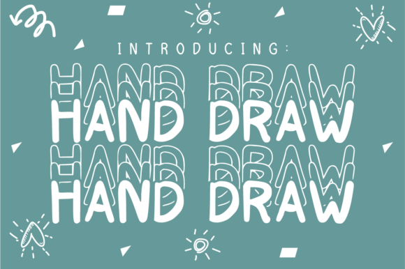 Hand Draw: A Retro Stacked Typeface for Editorial Design