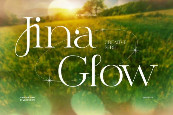 Jina Glow: The Futuristic Serif Font for Bold Campaigns