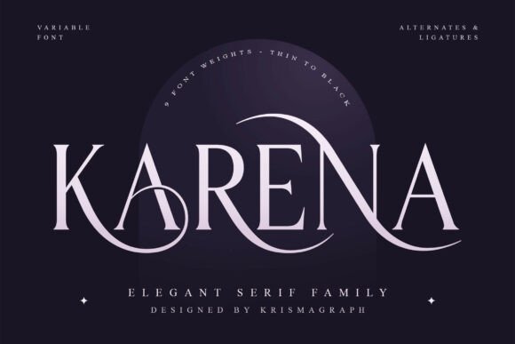 Karena: An Elegant Serif Font for Editorial Design