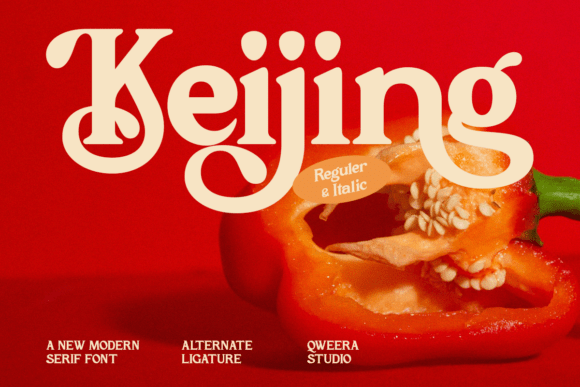 Keijing Font: A Modern Serif for Editorial Design