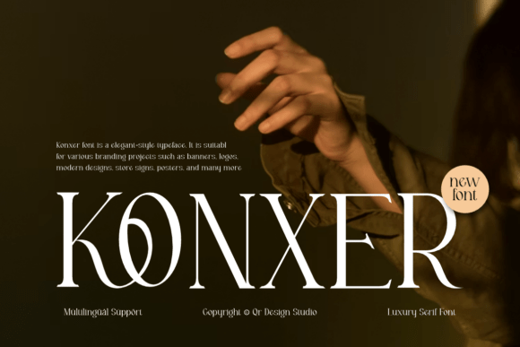 Konxer Serif Font Review for Luxury Branding