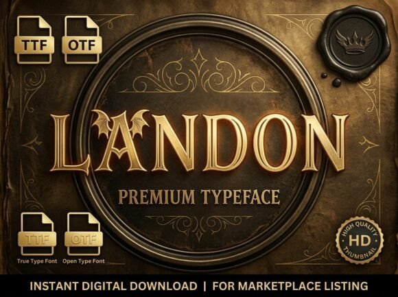 Landon Display Font for Web Designers