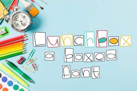 Lunchbox Family Font for Small Business Branding