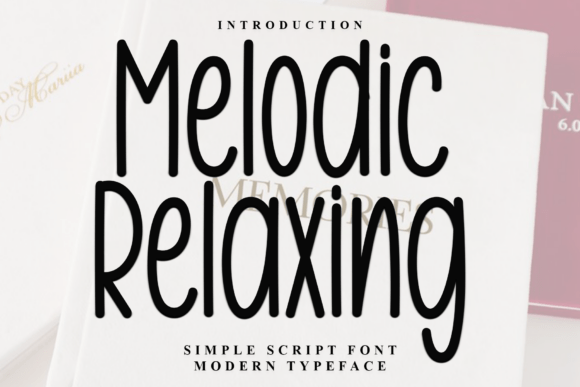 Melodic Relaxing Font for Editorial Design