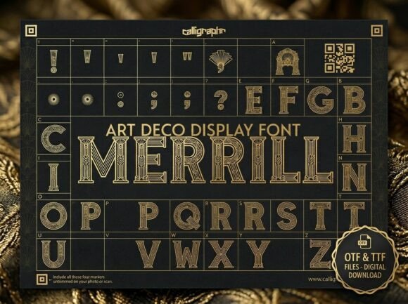 Merrill Art Deco Font for High-Impact Campaigns