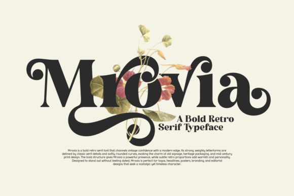 Mrovia: A Bold Retro Serif Typeface for Makers