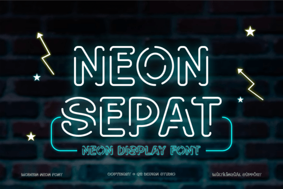 Neon Sepat Font for Editorial Design