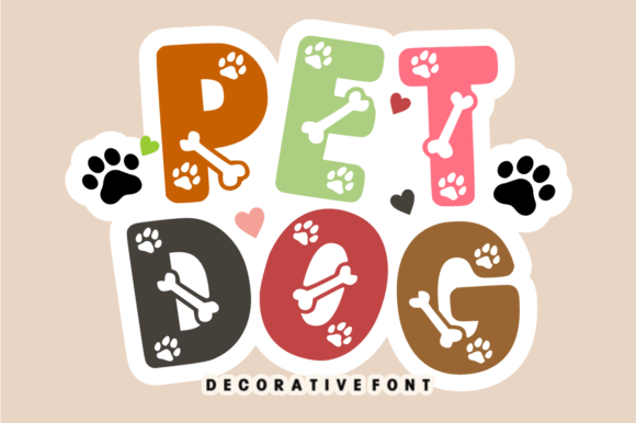 Pet Dog Font for Playful Web Design