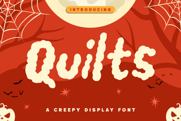 Quilts Typeface for Spooky Campaign Design