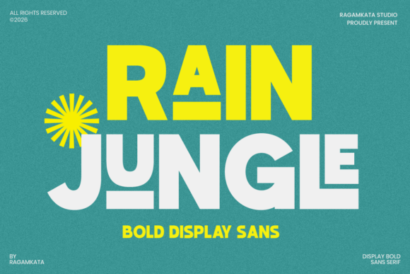 Rain Jungle Typeface for Bold Web Headers