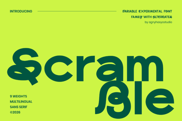 Scramble Font: A Modern Typeface for Bold Branding