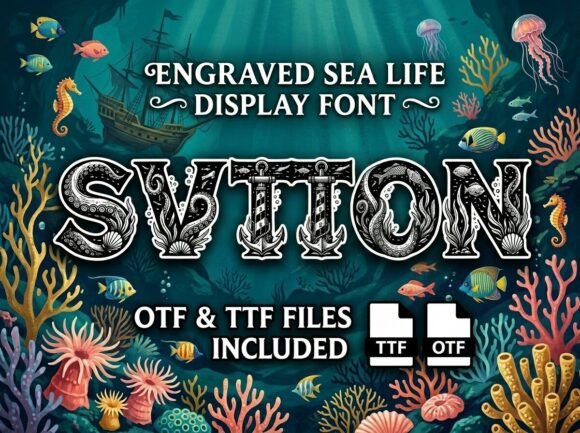 Sutton Font: The Ultimate Decorative Display for Bold Branding