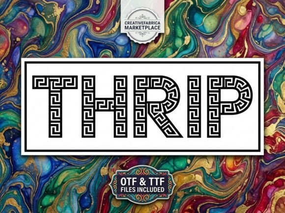 Thrip: A Decorative Display Font for Crafters