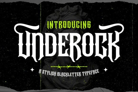Underock Font: Bold Blackletter for Modern Design